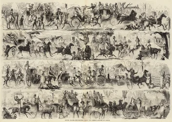 Epsom Races, the Return from The Derby